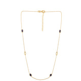 Colier din Argint 925 Placat cu Aur ( 4.08 grame ) cu Iolit 1.6 Carate