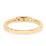 Inel din Argint 925 Placat cu Aur ( 1.9 grame ) cu Diamant Roșu 0.1 Carate