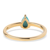 Inel din Argint 925 Placat cu Aur ( 1.47 grame ) cu Turcoaz ”Frumoasa Adormită” 0.43 Carate