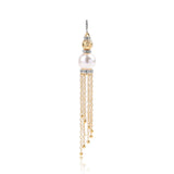 Pandantiv din Argint 925 Placat cu Aur ( 2.55 grame ) cu Perlă de Apă Dulce Albă și Topaz Alb 7.47 Carate