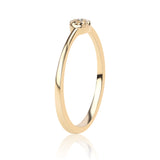 Inel din Argint 925 Placat cu Aur ( 1.25 grame ) cu Diamant Albastru 0.01 Carate