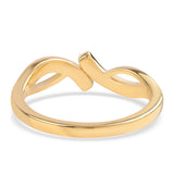 Inel din Argint 925 Placat cu Aur ( 2.46 grame ) cu Diamant Albastru și Topaz Alb 0.01 Carate