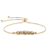 Brățară din Argint 925 Placat cu Aur ( 3.13 grame ) cu Diamant Albastru 0.04 Carate