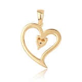 Pandantiv din Argint 925 Placat cu Aur ( 2.06 grame ) cu Diamant Albastru 0.01 Carate