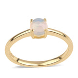 Inel din Argint 925 Placat cu Aur ( 1.68 grame ) cu Opal Etiopian Lega Dembi 0.32 Carate