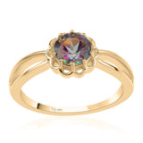 Inel din Argint 925 Placat cu Aur ( 3.02 grame ) cu Topaz Mistic 1.54 Carate