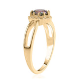 Inel din Argint 925 Placat cu Aur ( 3.02 grame ) cu Topaz Mistic 1.54 Carate