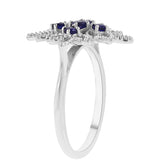 Inel din Argint 925 ( 3.46 grame ) cu Safir Albastru Australian 0.46 Carate