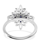 Inel din Argint 925 ( 3.46 grame ) cu Safir Albastru Australian 0.46 Carate