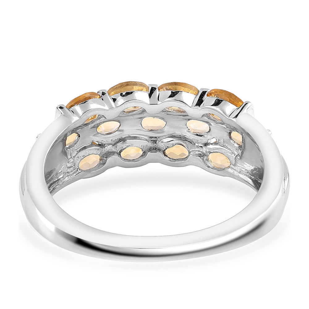 Inel din Argint 925 ( 3.35 grame ) cu Citrin Brazilian Clasa "AA" 2.34 Carate