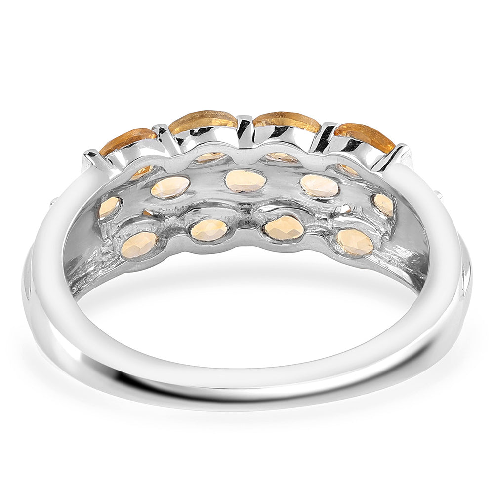 Inel din Argint 925 ( 3.35 grame ) cu Citrin Brazilian Clasa "AA" 2.34 Carate