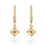 Cercei din Argint 925 Placat cu Aur ( 1.48 grame ) cu Topaz Mistic și Topaz Alb 0.39 Carate