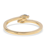 Inel din Argint 925 Placat cu Aur ( 1.87 grame ) cu Topaz Mistic și Topaz Alb 0.36 Carate