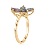 Inel din Argint 925 Placat cu Aur ( 2.42 grame ) cu Topaz Mistic 2.85 Carate