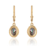 Cercei din Argint 925 Placat cu Aur ( 2.23 grame ) cu Topaz Mistic și Topaz Alb 3.26 Carate