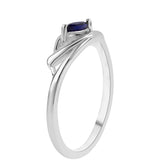 Inel din Argint 925 ( 2.09 grame ) cu Safir Albastru Australian 0.18 Carate