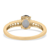 Inel din Argint 925 Placat cu Aur ( 2.29 grame ) cu Topaz Mistic 1.46 Carate