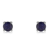 Cercei din Argint 925 ( 0.79 grame ) cu Safir Albastru Australian 1.6 Carate