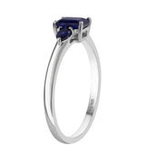 Inel din Argint 925 ( 1.89 grame ) cu Safir Albastru Australian 1.52 Carate
