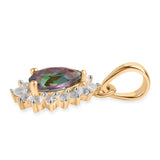 Pandantiv din Argint 925 Placat cu Aur ( 0.84 grame ) cu Topaz Mistic și Topaz Alb 1.14 Carate