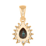Pandantiv din Argint 925 Placat cu Aur ( 0.84 grame ) cu Topaz Mistic și Topaz Alb 1.14 Carate