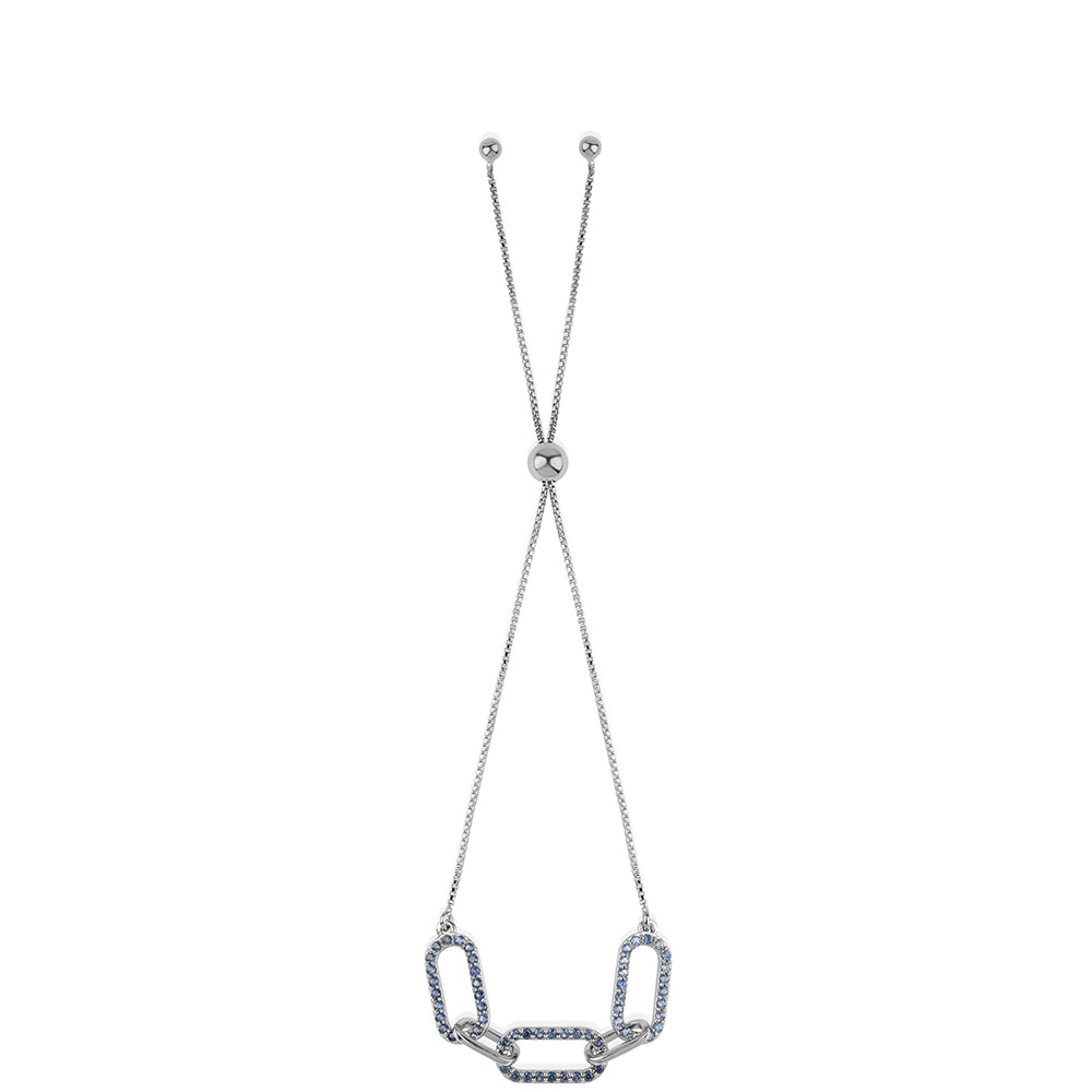 Brățară din Argint 925 ( 3.68 grame ) cu Safir Albastru Australian 0.84 Carate