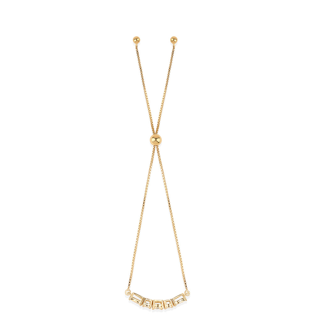 Brățară din Argint 925 Placat cu Aur ( 3.1 grame ) cu Diamant Negru 0.05 Carate