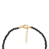 Brățară din Argint 925 Placat cu Aur ( 0.98 grame ) cu Spinel Negru 35 Carate