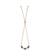 Brățară din Argint 925 Placat cu Aur ( 2.5 grame ) cu Spinel Negru 4.49 Carate