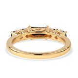 Inel din Argint 925 Placat cu Aur ( 2.2 grame ) cu Spinel Negru 1.04 Carate