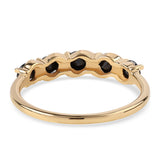 Inel din Argint 925 Placat cu Aur ( 1.94 grame ) cu Spinel Negru 1.16 Carate