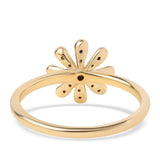Inel din Argint 925 Placat cu Aur ( 1.88 grame ) cu Diamant Albastru 0.16 Carate