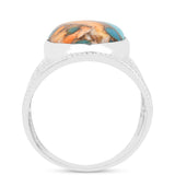 Inel din Argint 925 ( 4.13 grame ) cu Turcoaz Oyster 10.48 Carate