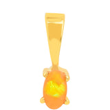 Pandantiv din Argint 925 Placat cu Aur ( 0.34 grame ) cu Opal de Foc 0.14 Carate