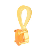 Pandantiv din Argint 925 Placat cu Aur ( 0.34 grame ) cu Opal de Foc 0.14 Carate
