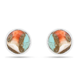 Cercei din Argint 925 ( 1.18 grame ) cu Turcoaz Oyster 4.48 Carate