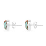 Cercei din Argint 925 ( 1.18 grame ) cu Turcoaz Oyster 4.48 Carate