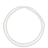 Colier din Argint 925 Placat cu Aur ( 1.15 grame ) cu Perlă de Apă Dulce Crem 227.25 Carate