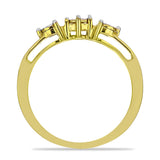 Inel din Argint 925 Placat cu Aur ( 2.1 grame ) cu Diamant Alb 0.02 Carate
