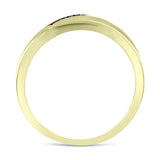 Inel din Argint 925 Placat cu Aur ( 3.95 grame ) cu Diamant Albastru 0.06 Carate