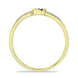 Inel din Argint 925 Placat cu Aur ( 1.46 grame ) cu Diamant Roșu și Zircon Alb 0.12 Carate