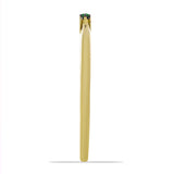 Inel din Argint 925 Placat cu Aur ( 1.28 grame ) cu Diamant Verde 0.02 Carate