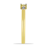 Inel din Argint 925 Placat cu Aur ( 1.72 grame ) cu Diamant Alb 0.03 Carate