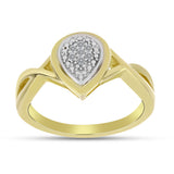 Set din Argint 925 Placat cu Aur ( 5.16 grame ) cu Diamant Alb 0.11 Carate