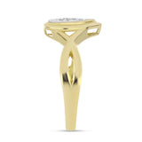 Set din Argint 925 Placat cu Aur ( 5.16 grame ) cu Diamant Alb 0.11 Carate