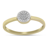 Inel din Argint 925 Placat cu Aur ( 2.12 grame ) cu Diamant Alb 0.03 Carate