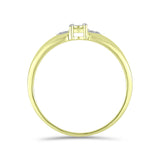 Inel din Argint 925 Placat cu Aur ( 2.07 grame ) cu Diamant Alb 0.02 Carate