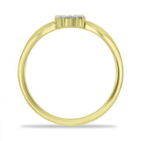 Inel din Argint 925 Placat cu Aur ( 2.14 grame ) cu Diamant Alb 0.09 Carate
