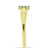 Inel din Argint 925 Placat cu Aur ( 2.14 grame ) cu Diamant Alb 0.09 Carate