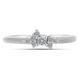 Inel din Argint 925 ( 1.8 grame ) cu Diamant Alb 0.13 Carate